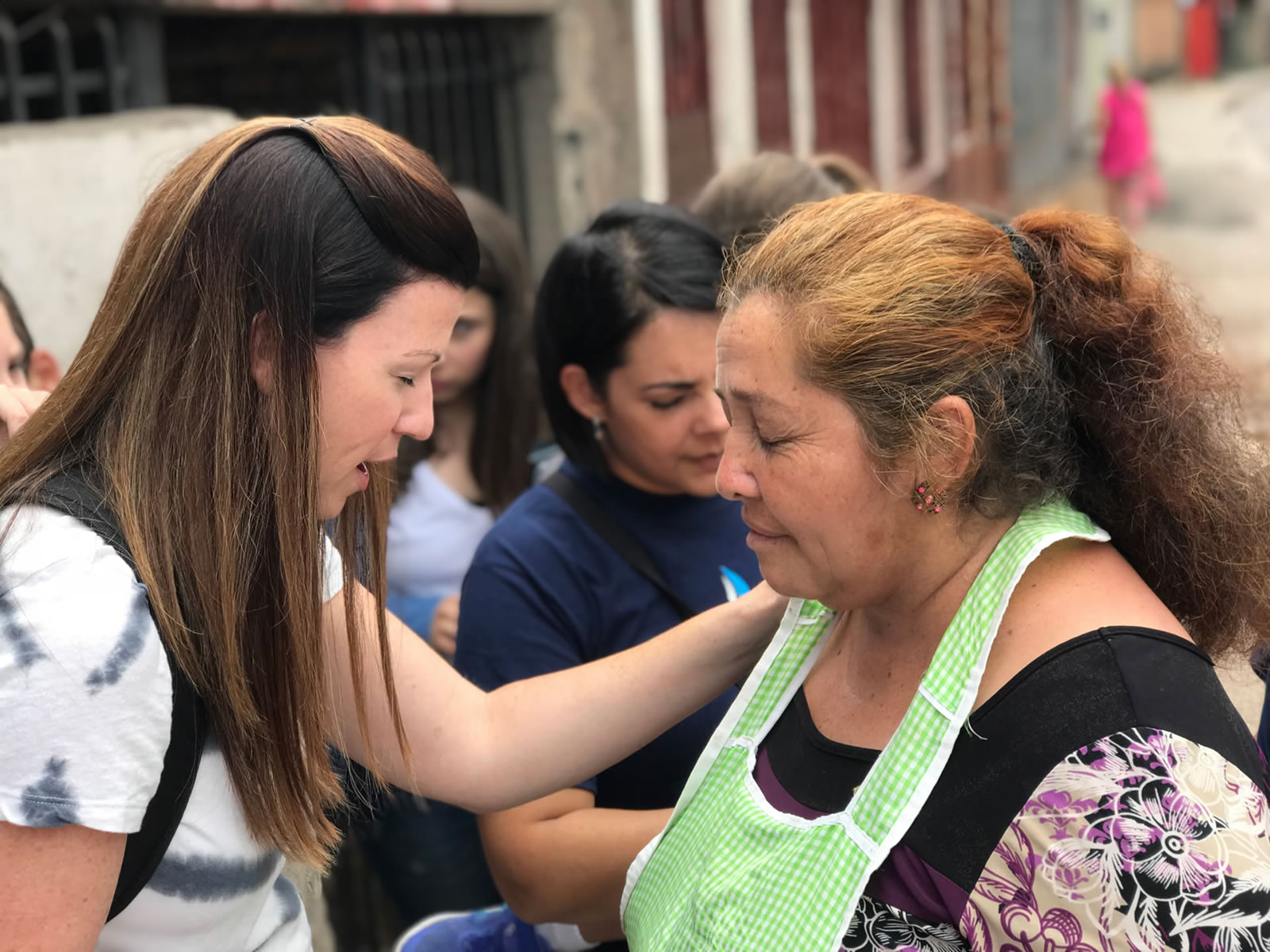 Light of Life International mission team with children on an outreach